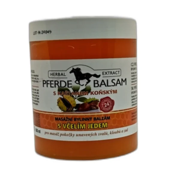 Masážny bylinný balzam so včelím jedom 500 ml