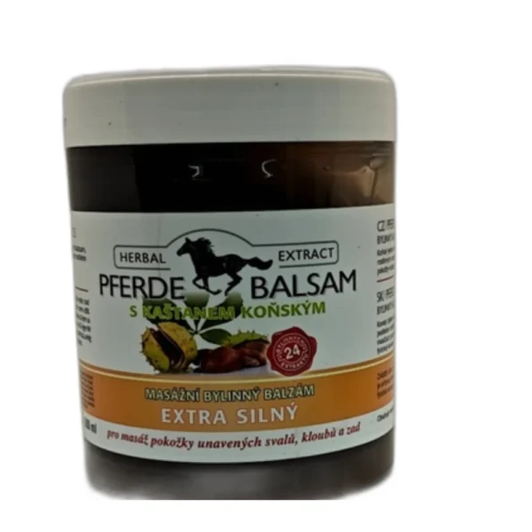 Masážny bylinný balzam s gaštanom konským -extra silný 500 ml