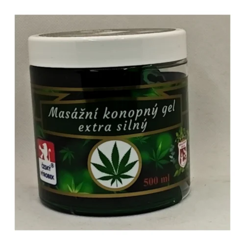 Masážny konopný gél extra silný 500 ml