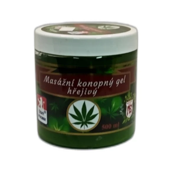 Masážny konopný gél hrejivý 500 ml