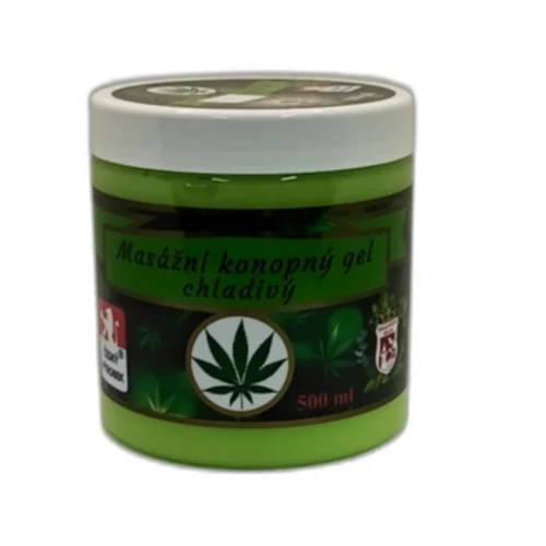 Masážny konopný gél chladivý 500 ml