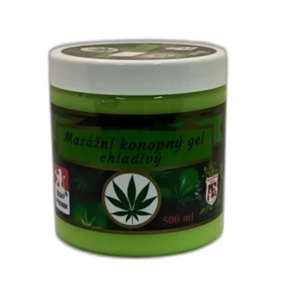Masážny konopný gél chladivý 500 ml